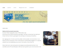 Tablet Screenshot of drumstudio-amsterdam.nl